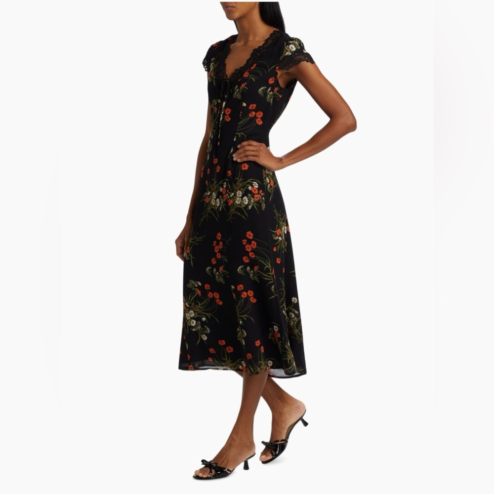 Reformation Tiffie Dress In Floral, brand new without tags, never worn, no flaws - Picture 4 of 16
